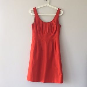 Vibrant Orange J. Crew Suiting Dress